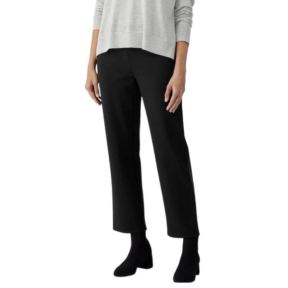 Eileen Fisher Pull On Straight Leg Pants Size M - Picture 1 of 8